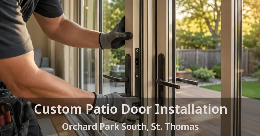 Custom Patio Door Installation Orchard Park South, St. Thomas - ON