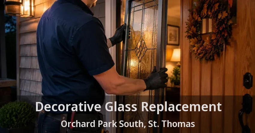 Decorative Glass Replacement Orchard Park South, St. Thomas - ON
