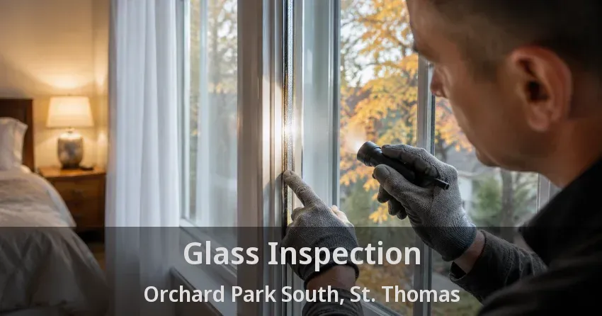 Glass Inspection Orchard Park South, St. Thomas - ON