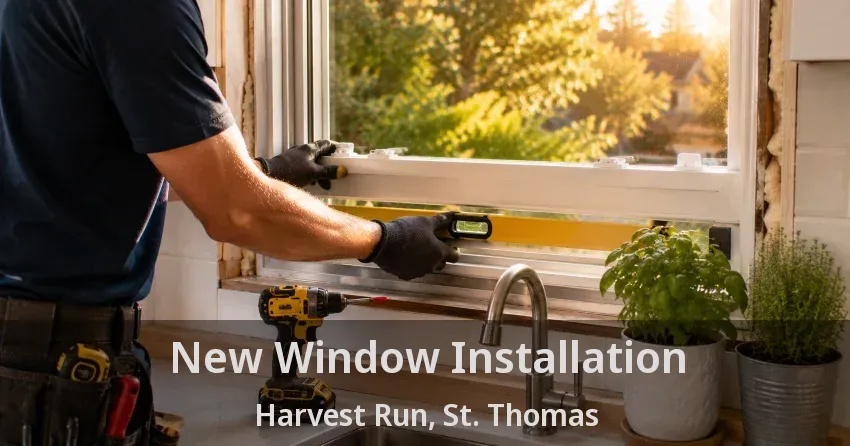 New Window Installation Harvest Run, St. Thomas - ON