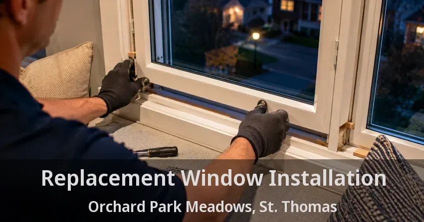 Replacement Window Installation Orchard Park Meadows, St. Thomas - ON