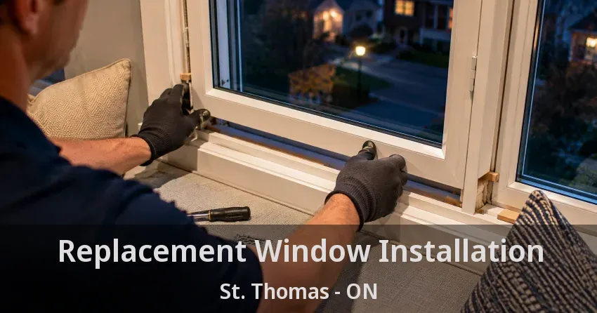Replacement Window Installation St. Thomas - ON