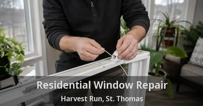 Residential Window Repair Harvest Run, St. Thomas - ON