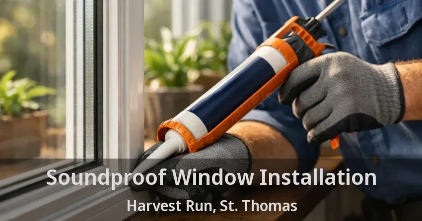 Soundproof Window Installation Harvest Run, St. Thomas - ON