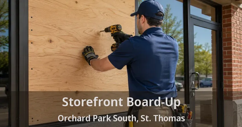 Storefront Board-Up Orchard Park South, St. Thomas - ON