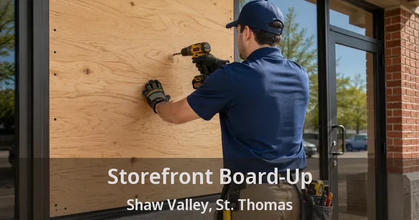 Storefront Board-Up Shaw Valley, St. Thomas - ON