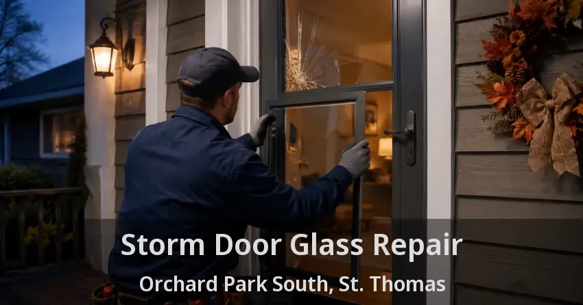 Storm Door Glass Repair Orchard Park South, St. Thomas - ON