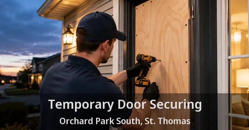 Temporary Door Securing Orchard Park South, St. Thomas - ON