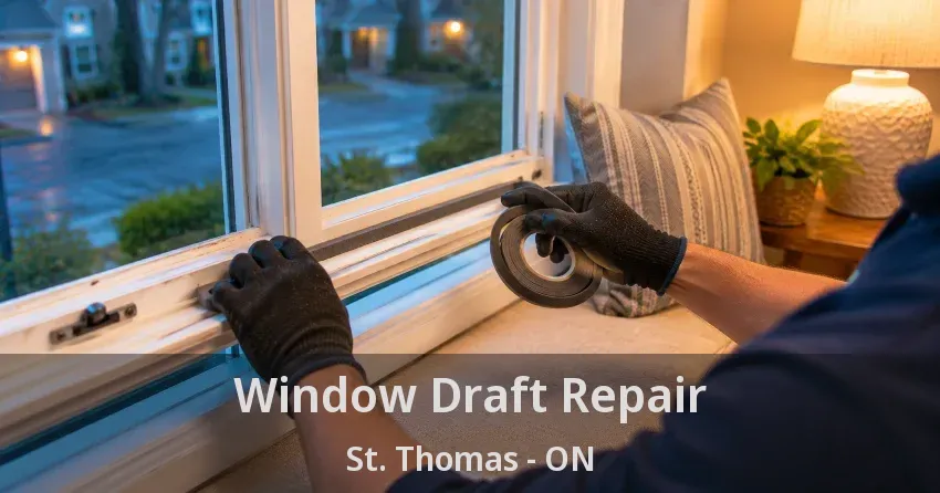 Window Draft Repair St. Thomas - ON