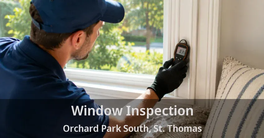 Window Inspection Orchard Park South, St. Thomas - ON