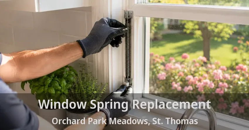 Window Spring Replacement Orchard Park Meadows, St. Thomas - ON