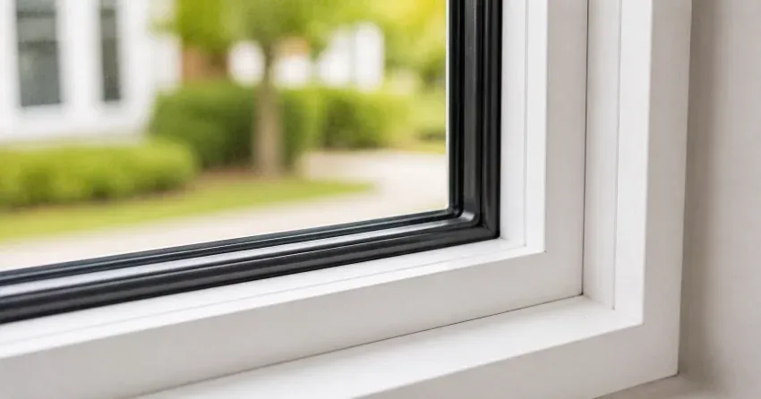 technician repairing window and door hardware in Eagle Ridge, St. Thomas home