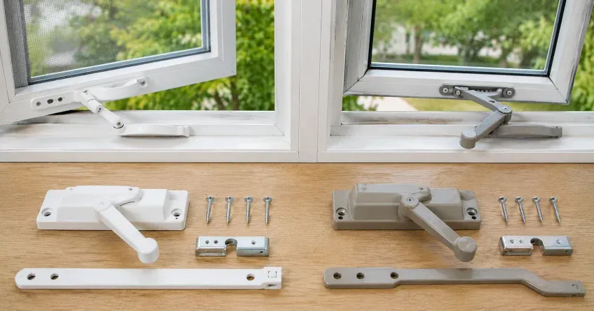new casement window crank operator installed in St. Thomas home